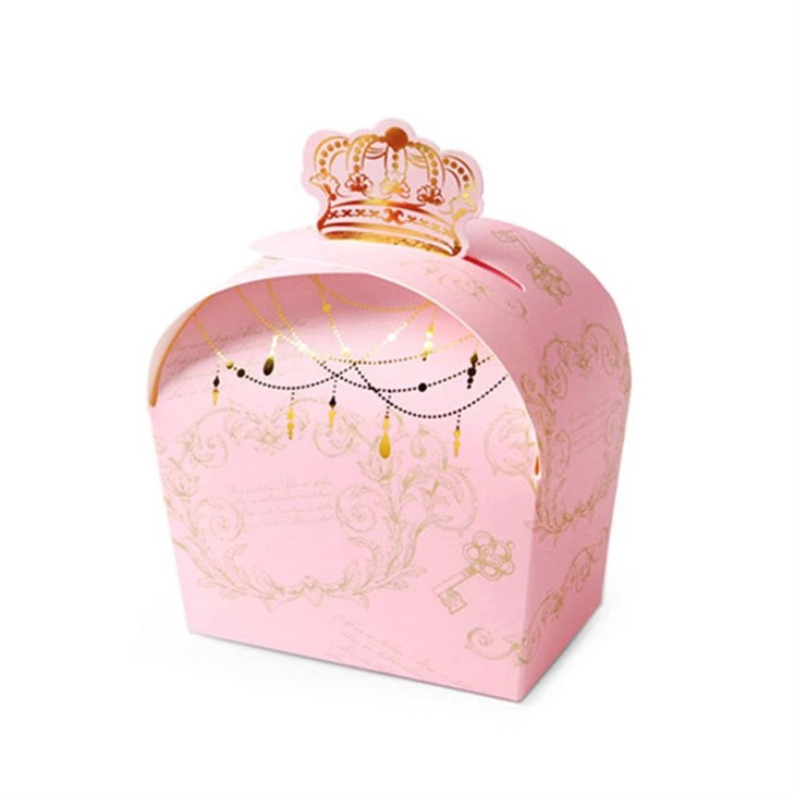 Hot Stamping Crown Gift Folding Candy Color Box