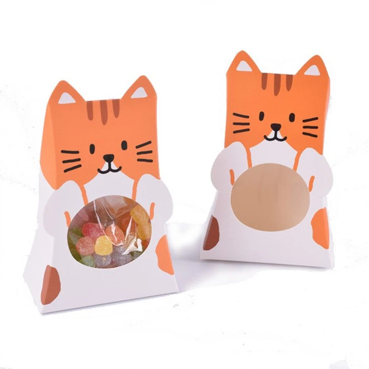 Colorful Rabbit, Cute Cute Cat, Pet Gift Box, Hollow Visible, Candy, Biscuits, Folding Carton