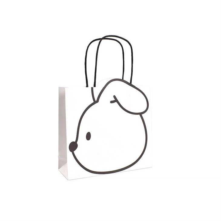 Cute Creative Simple Black And White Bunny Gift Bag